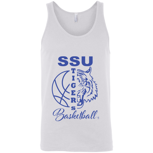 SSU - Tigers Basketball - Blue - Fashion Fitted Unisex Tank