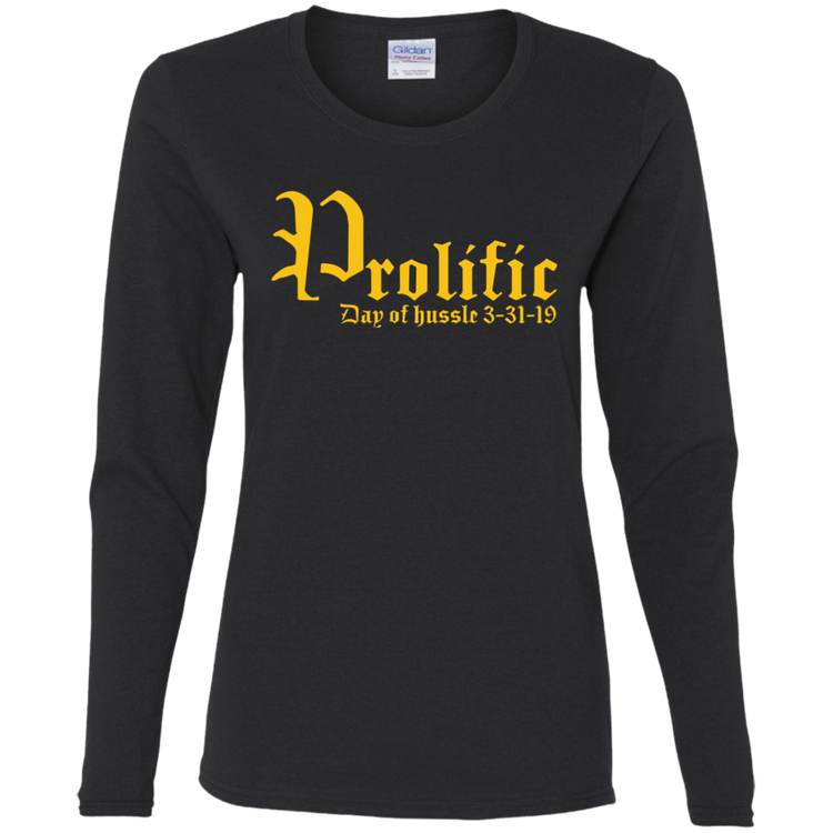 Prolific - Day of Hussle - Gold - Women's LS Tee