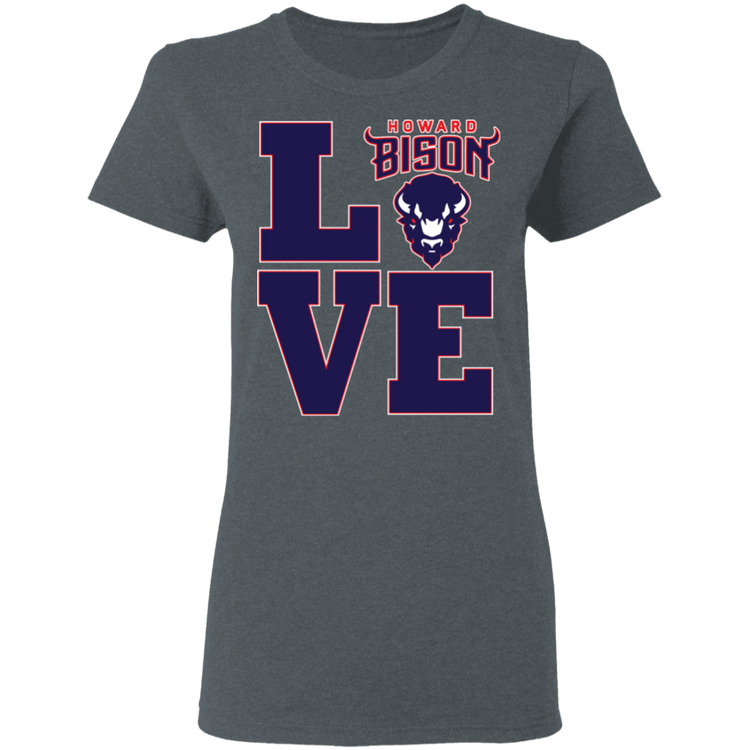 Howard BISONS - Love - Women's 5.3 oz. Tee