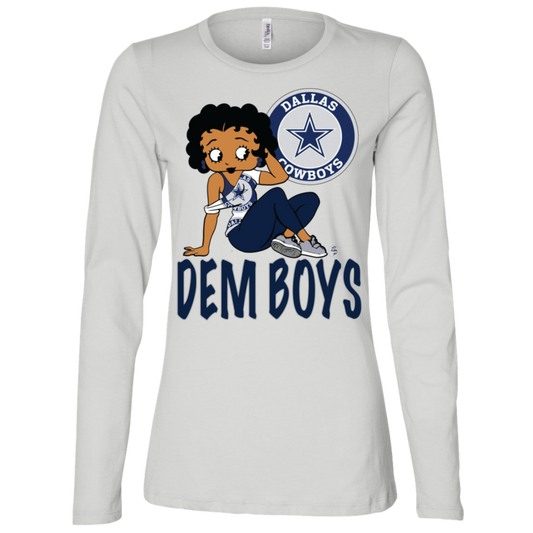 DEM Boys - Cowboys Betty - Fashion Fitted Women's Jersey LS Missy Fit