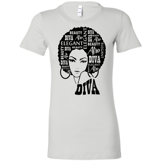 Afro Diva - Fashion Fitted Women's Favorite T-Shirt