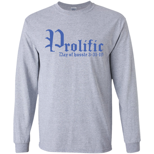 Prolific - Day of Hussle - Blue - Men's LS Tee