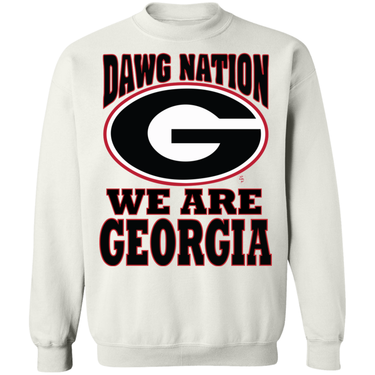 UGA - Dawg Nation - Crewneck Pullover Sweatshirt  8 oz.