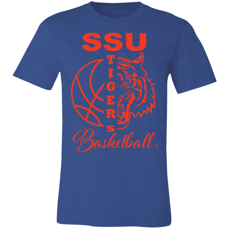 SSU - Tigers Basketball - Orange - Fashion Fitted Short-Sleeve T-Shirt