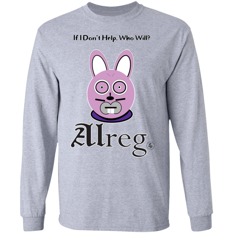 Alreg Adventures - Alreg Rabbit - If I dont help who will - Men's LS Tee