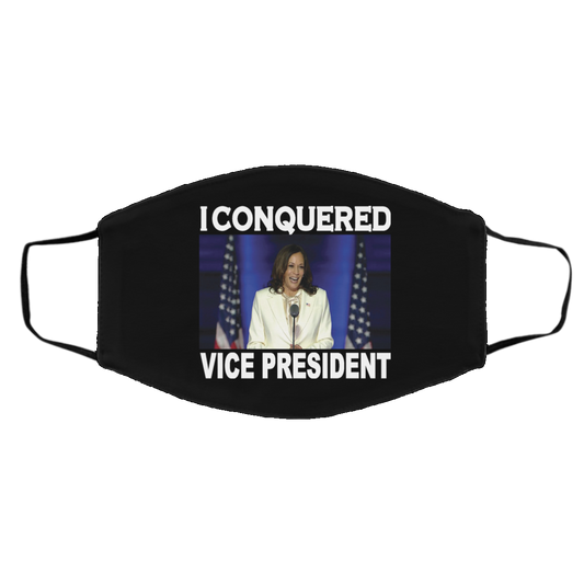 VP - I Conquered - WHITE - Face Mask