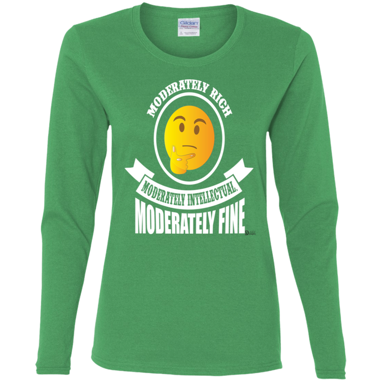 Moderately Rich - Intellectual - Fine - Women's LS Tee