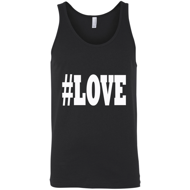 LOVE White - Black Label Unisex Tank