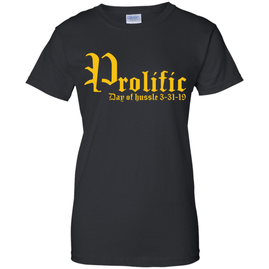 Prolific - Day of Hussle - Gold - Wome's Tee