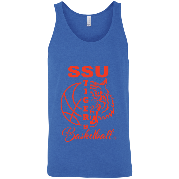 SSU - Tigers Basketball - Orange - Fashion Fitted Unisex Tank