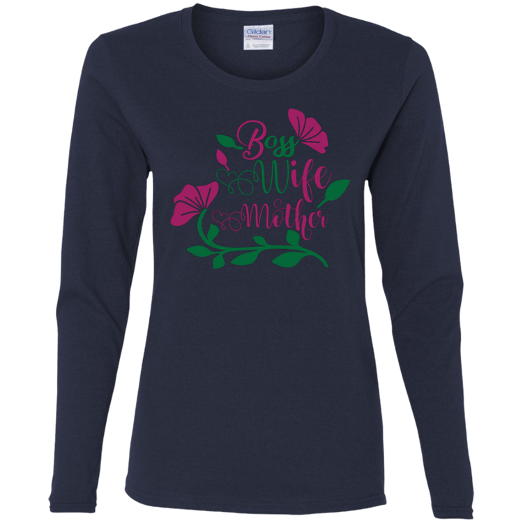 Boss-Wife-Mother - v2 - Women's LS Tee