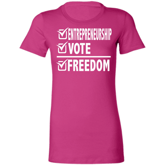 Entrepreneurship + Vote + Freedom