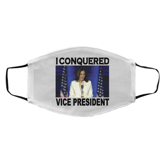 VP - I Conquered - BLACK - Face Mask