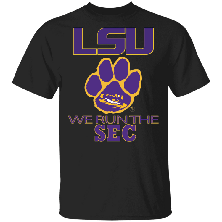 LSU - We Run The SEC - Unisex  5.3 oz. T-Shirt