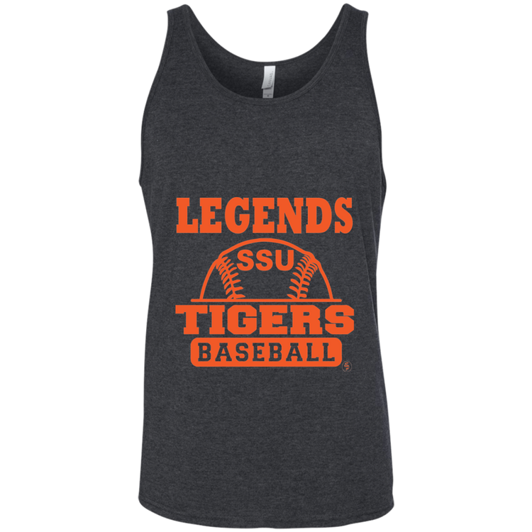 SSU - Tigers Baseball - Orange - Fashion Fitted Unisex Tank