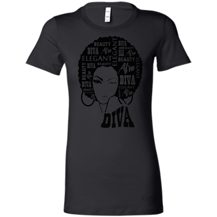 Afro Diva - Fashion Fitted Women's Favorite T-Shirt