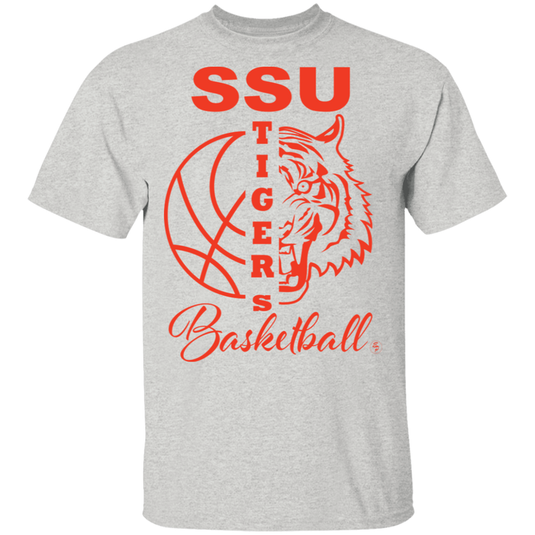 SSU - Tigers Basketball - Blue - Unisex  5.3 oz. T-Shirt