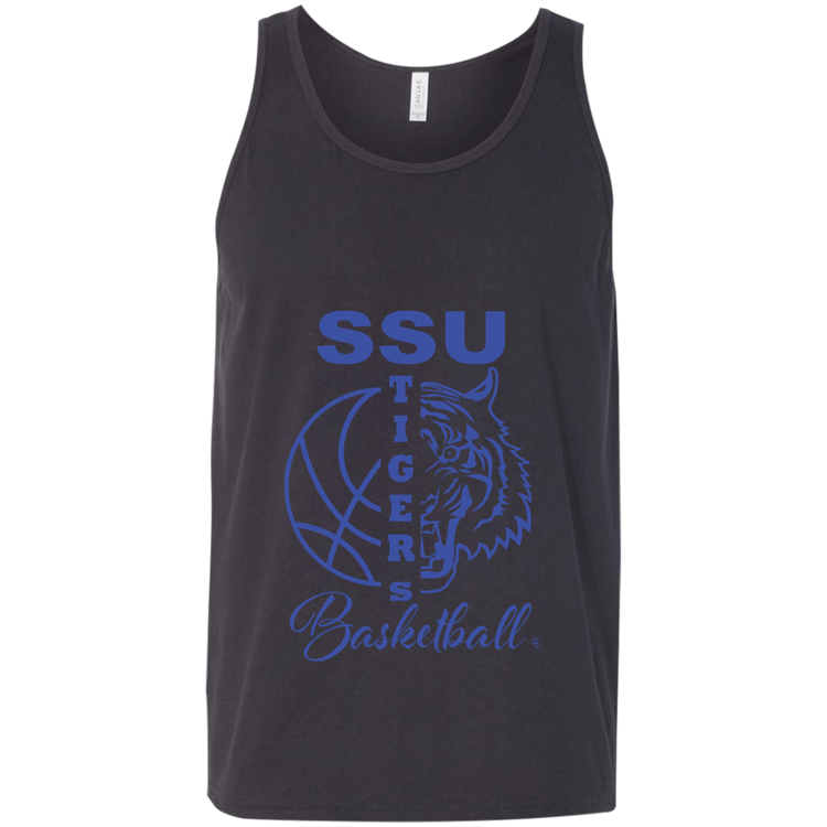 SSU - Tigers Basketball - Blue - Fashion Fitted Unisex Tank