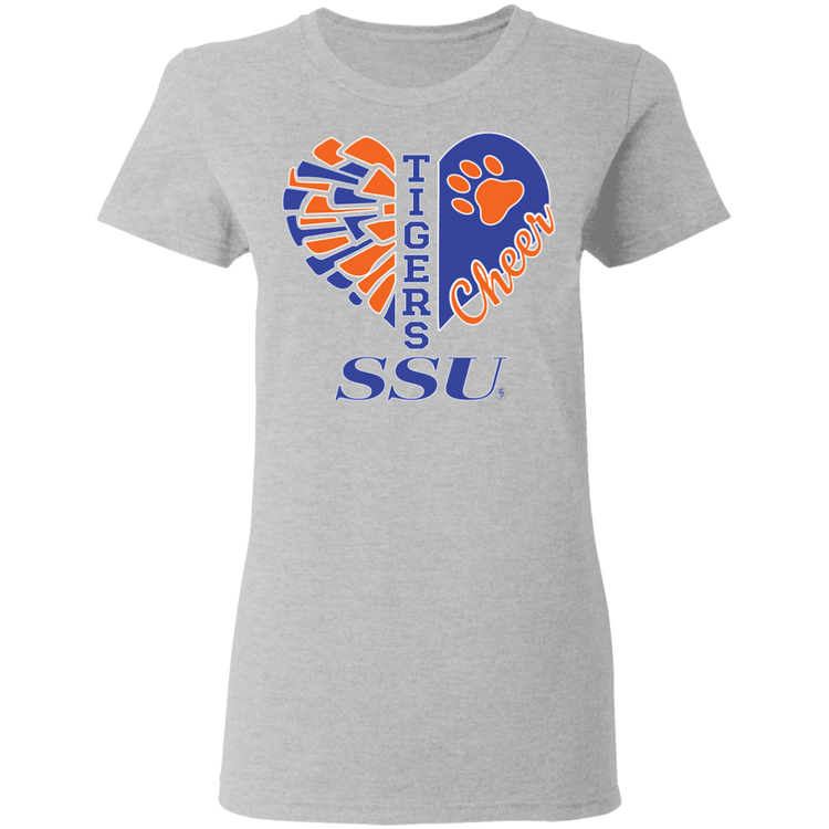 SSU - Tigers Cheer - Women's 5.3 oz. Tee