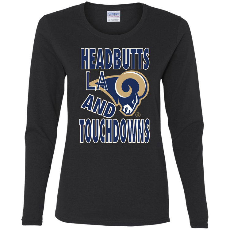 LA RAMS - Headbutts and Touchdowns - Women's LS Tee