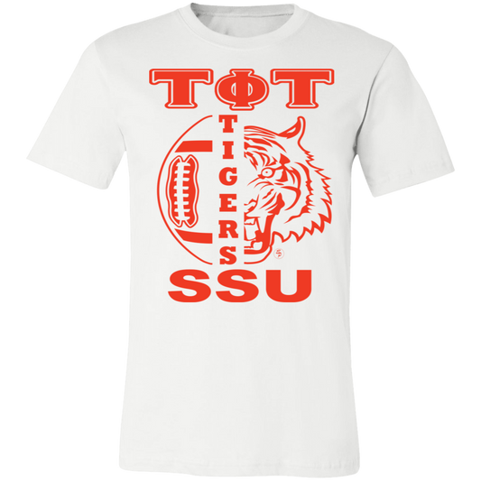 SSU - Tigers Football - Orange - Fashion Fitted Short-Sleeve T-Shirt