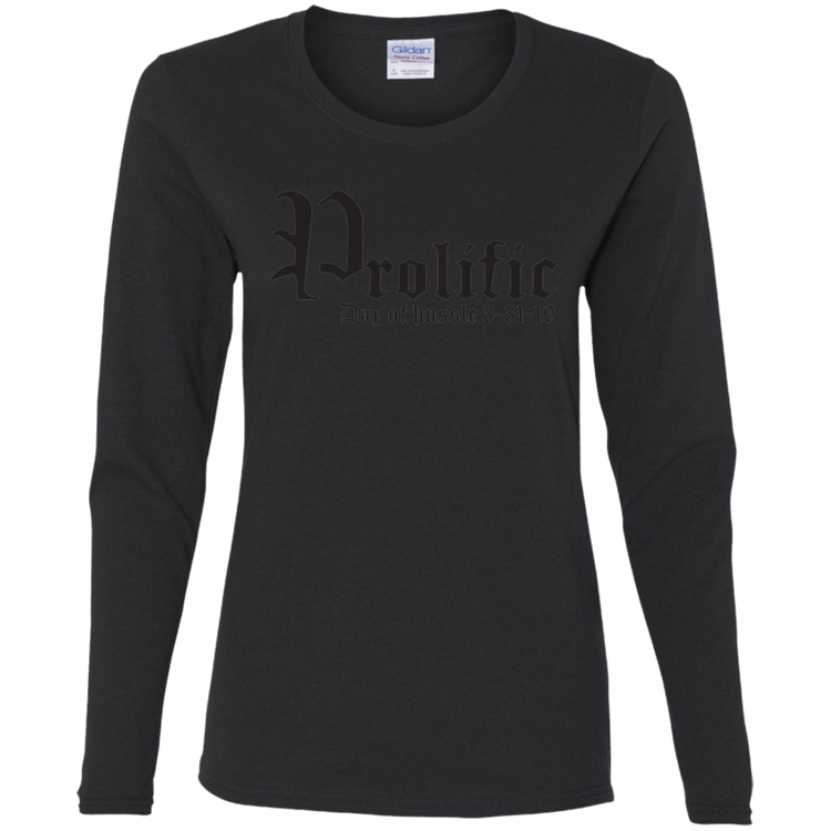 Prolific - Day of Hussle - Black - Women's LS Tee