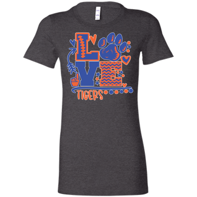 SSU - Love Tigers - Fashion Fitted Women's Favorite T-Shirt