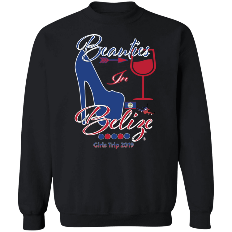 Beauties In Belize - Crewneck Pullover Sweatshirt