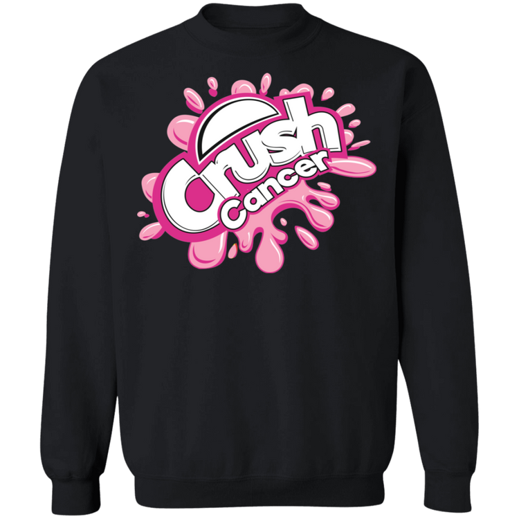 Crush-Breast Cancer - Crewneck Pullover Sweatshirt  8 oz.