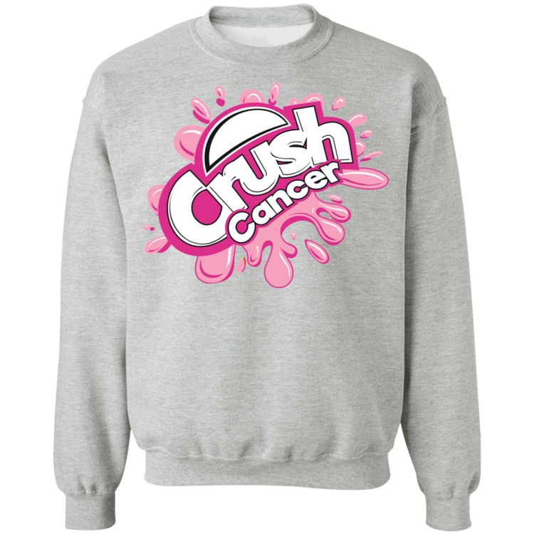 Crush-Breast Cancer - Crewneck Pullover Sweatshirt  8 oz.