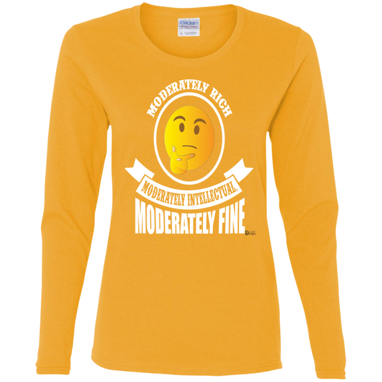 Moderately Rich - Intellectual - Fine - Women's LS Tee