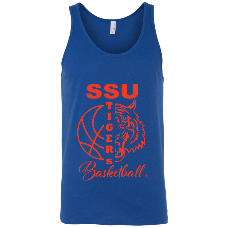 SSU - Tigers Basketball - Orange - Fashion Fitted Unisex Tank