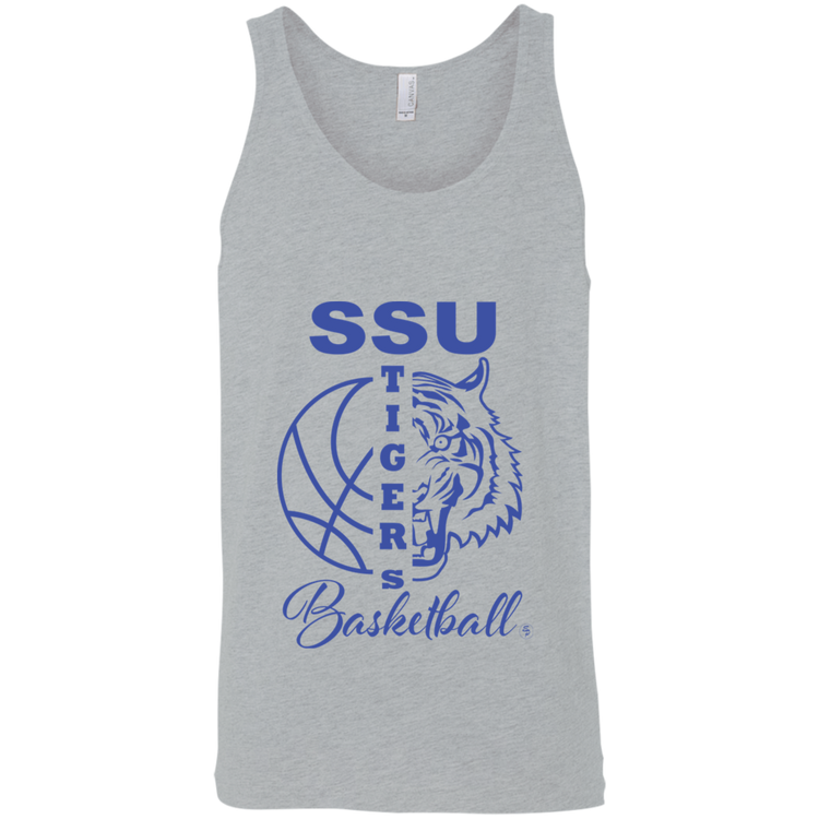 SSU - Tigers Basketball - Blue - Fashion Fitted Unisex Tank