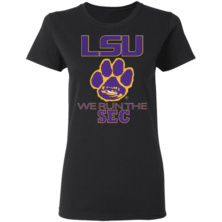 LSU - We Run The SEC - Women's 5.3 oz. Tee