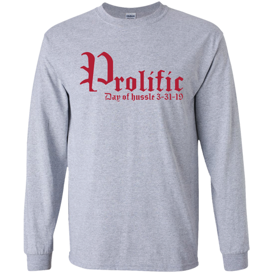 Prolific - Day of Hussle - Red - Men's LS Tee