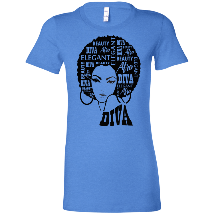 Afro Diva - Fashion Fitted Women's Favorite T-Shirt