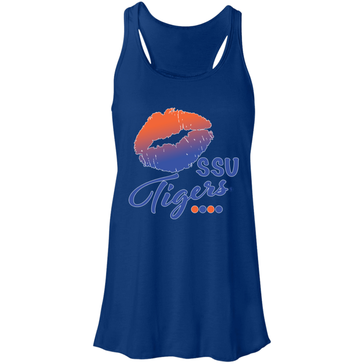 SSU - Tigers Kisses - Fashion Fitted Women's Flowy Racerback Tank