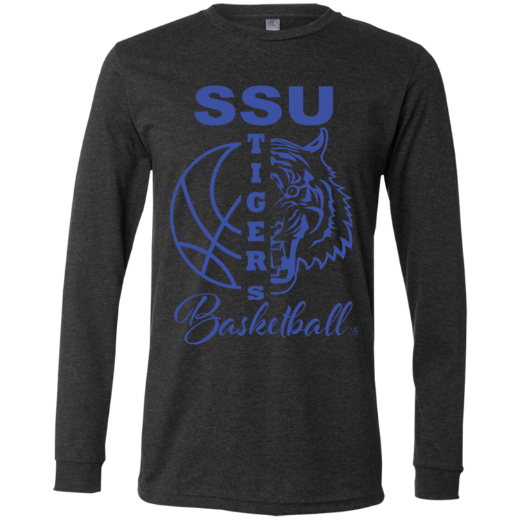 SSU - Tigers Basketball - Blue - Fashion Fitted Men's Jersey T-Shirt