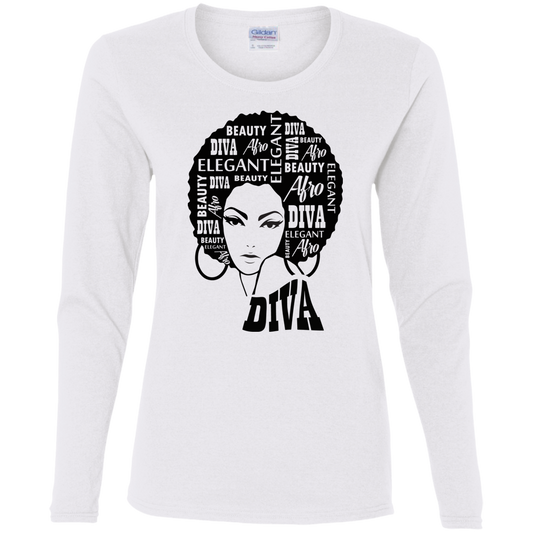 Afro Diva - Women's LS Tee