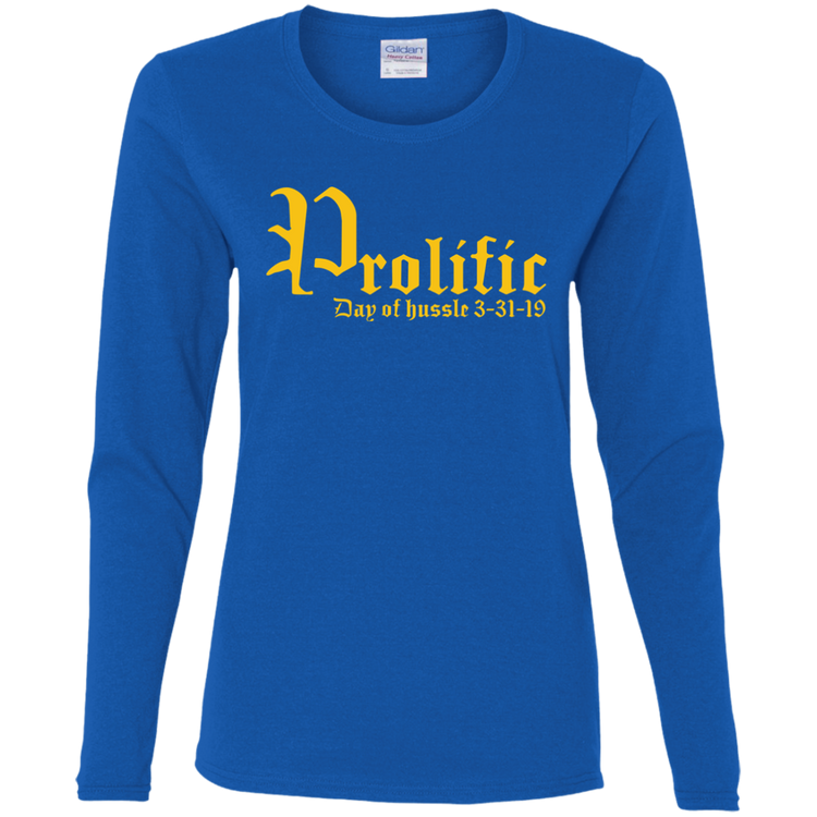 Prolific - Day of Hussle - Gold - Women's LS Tee