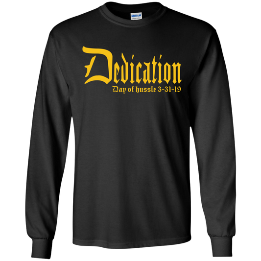 Dedication - Day of Hussle - Gold - Men's LS Tee