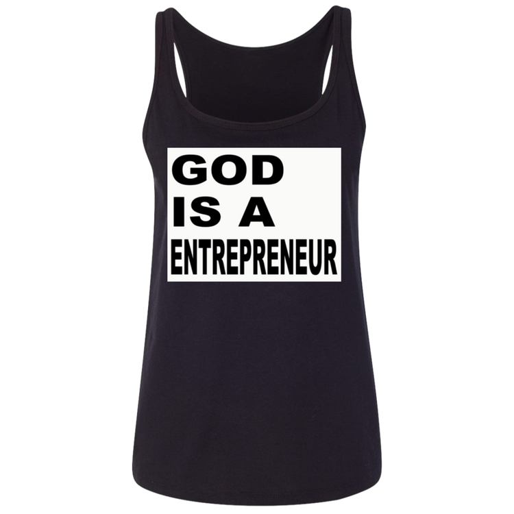 God Is A Entrepreneur - Black - Women's Relaxed Tank