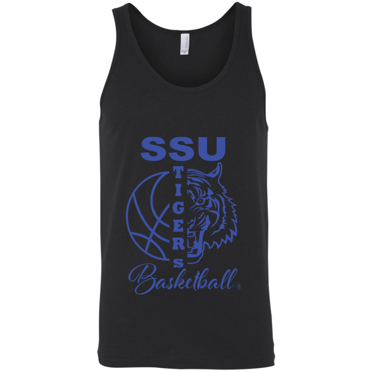 SSU - Tigers Basketball - Blue - Fashion Fitted Unisex Tank