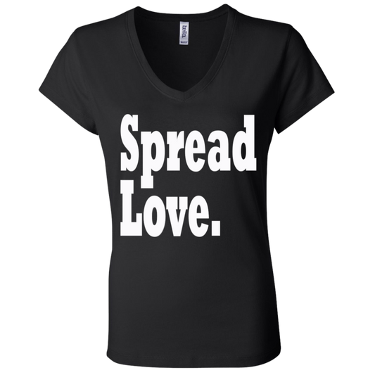 Spread Love White - Black Label Women's V-Neck T-Shirt