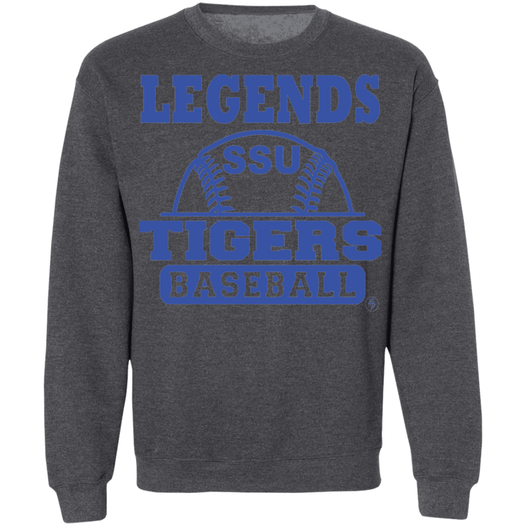 SSU - Tigers Baseball - Blue - Crewneck Pullover Sweatshirt  8 oz.