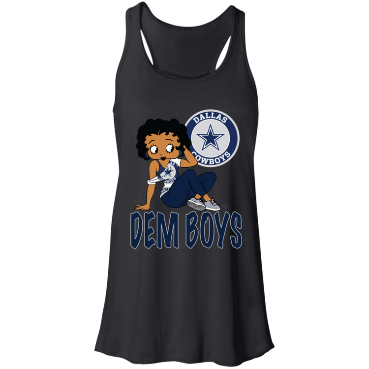 DEM Boys - Cowboys Betty - Fashion Fitted Women's Flowy Racerback Tank