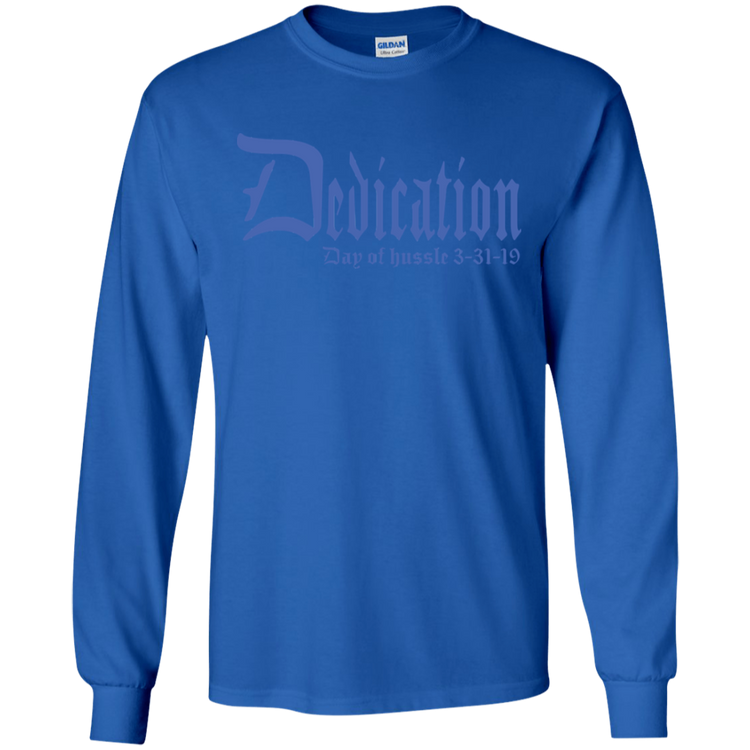 Dedication - Day of Hussle - Blue - Men's LS Tee