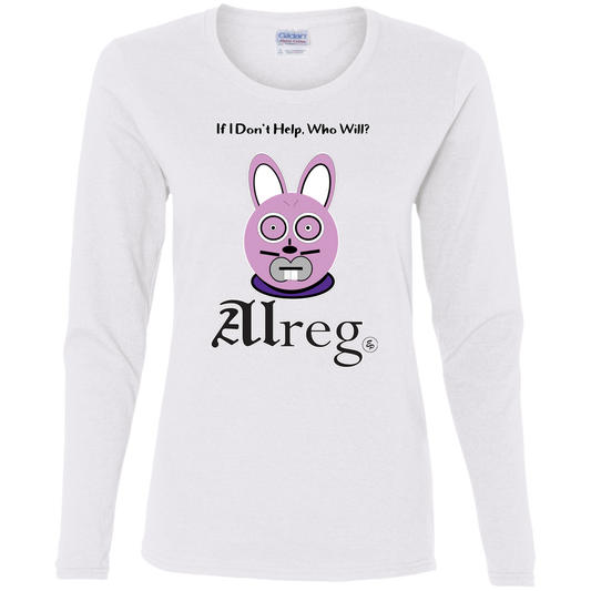 Alreg Adventures - Alreg Rabbit - If I dont help who will - Women's LS Tee