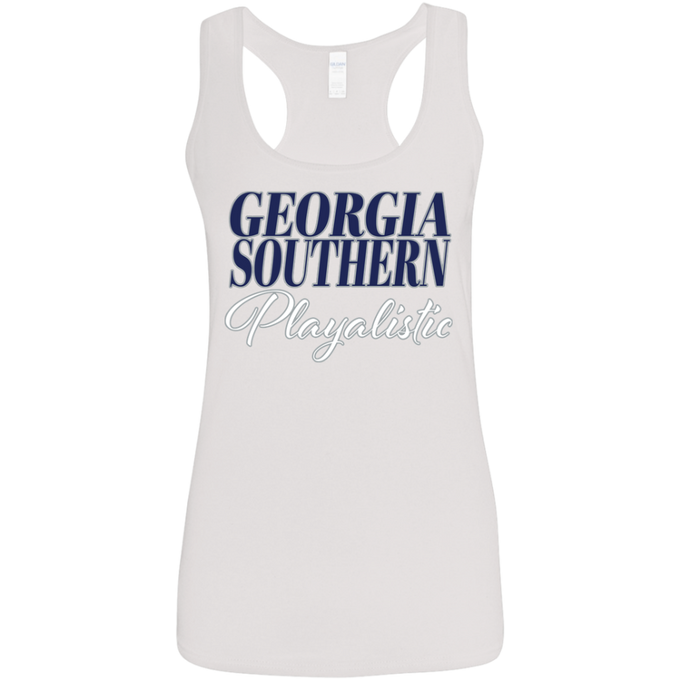 GA Southern - Southern Playalistic - Women's Softstyle Racerback Tank