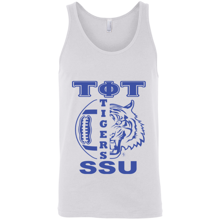 SSU - Tigers Football - Blue - Fashion Fitted Unisex Tank